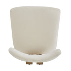 Sedia da pranzo imbottita bianca / beige / bianco+nero, struttura in ferro, set da 2
