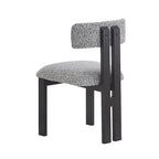 Sedia da pranzo imbottita bianca / beige / bianco+nero, struttura in ferro, set da 2