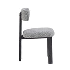 Sedia da pranzo imbottita bianca / beige / bianco+nero, struttura in ferro, set da 2