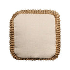Pouf cubo naturale, iuta, 1 posto