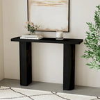Consolle in legno di mango nero/naturale, stile moderno, 1 pezzo