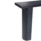 Consolle in legno di mango nero/naturale, stile moderno, 1 pezzo