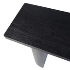 Consolle in legno di mango nero/naturale, stile moderno, 1 pezzo