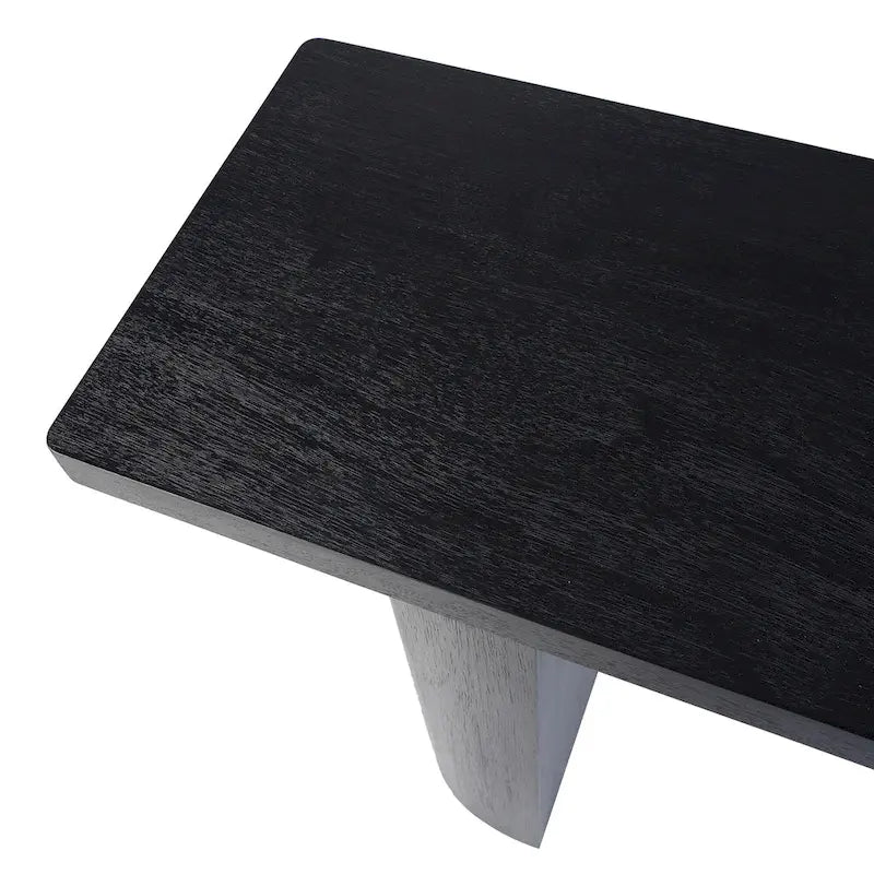 Consolle in legno di mango nero/naturale, stile moderno, 1 pezzo