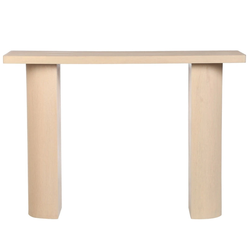 Consolle in legno di mango nero/naturale, stile moderno, 1 pezzo