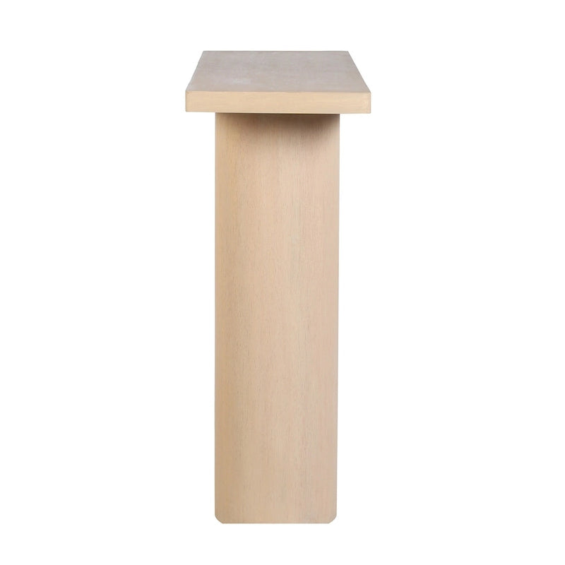 Consolle in legno di mango nero/naturale, stile moderno, 1 pezzo