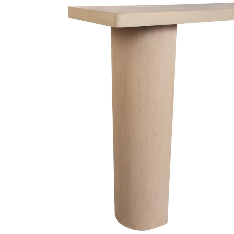 Consolle in legno di mango nero/naturale, stile moderno, 1 pezzo