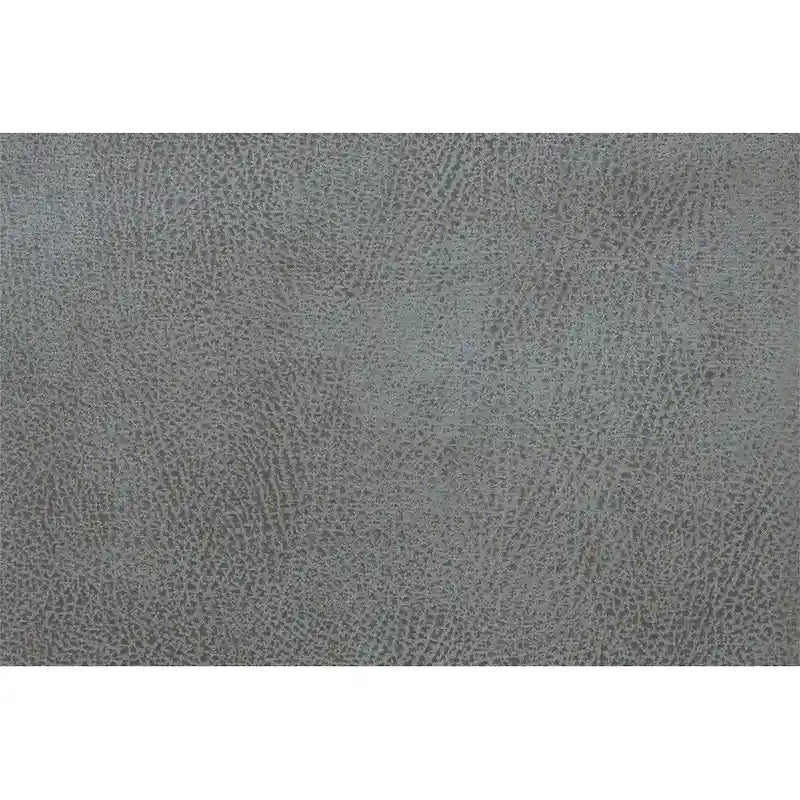 Poltrona reclinabile elettrica in similpelle, 1 posto – Blu ardesia / Grigio ardesia / Marrone scuro