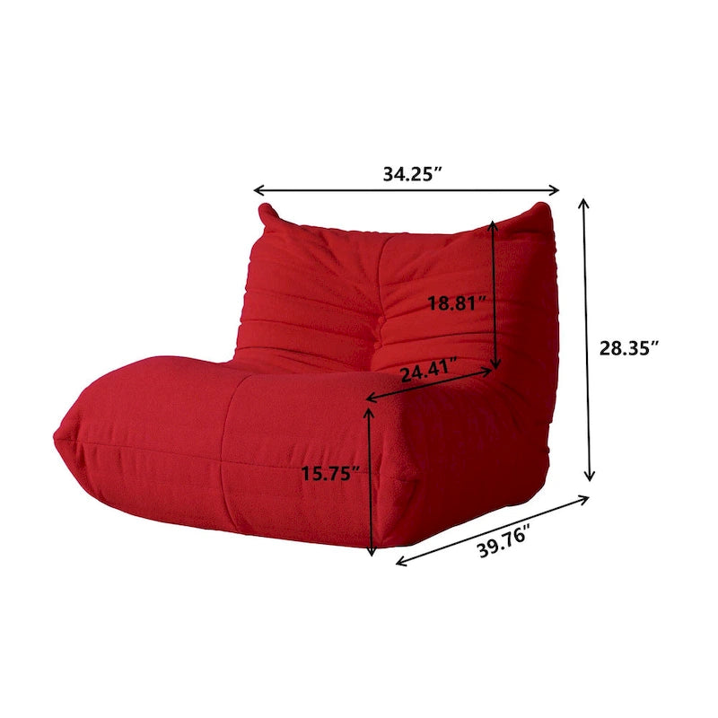 Divano componibile Teddy Velvet senza braccioli, set da 4 pezzi, giallo/rosso/beige/marrone chiaro/rosa