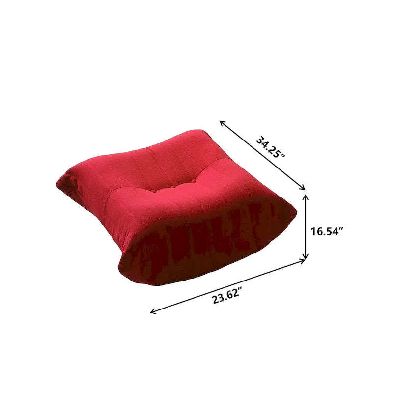 Divano componibile Teddy Velvet senza braccioli, set da 4 pezzi, giallo/rosso/beige/marrone chiaro/rosa
