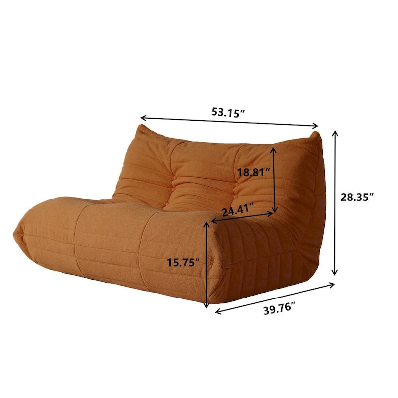 Divano componibile Teddy Velvet senza braccioli, set da 4 pezzi, giallo/rosso/beige/marrone chiaro/rosa