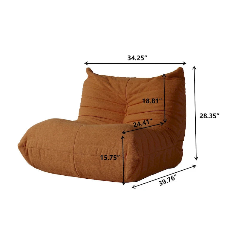 Divano componibile Teddy Velvet senza braccioli, set da 4 pezzi, giallo/rosso/beige/marrone chiaro/rosa