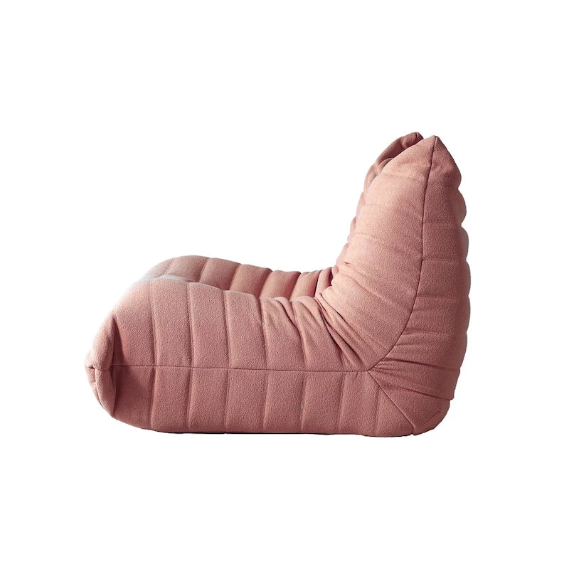 Divano componibile Teddy Velvet senza braccioli, set da 4 pezzi, giallo/rosso/beige/marrone chiaro/rosa