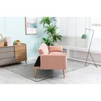 Divanetto Letto Trasformabile in Velluto Beige / Verde / Rosa – 2 Posti