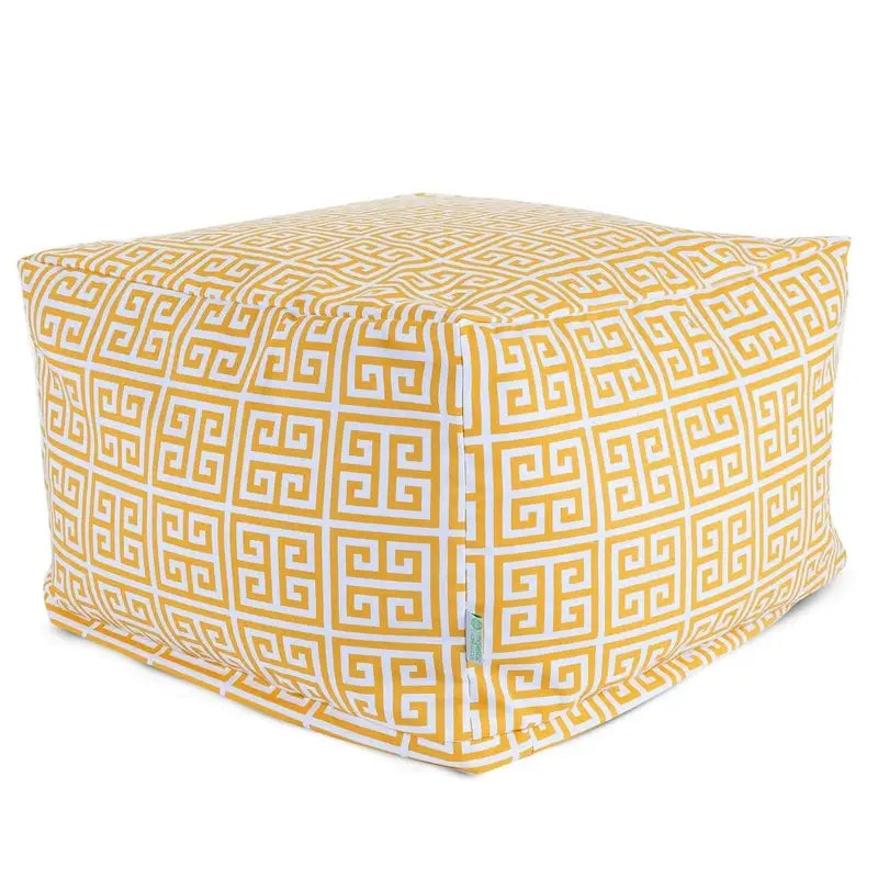 Pouf poggiapiedi quadrato Citrus / Arancione / Pacifico / Grigio, da interno/esterno, 1 posto