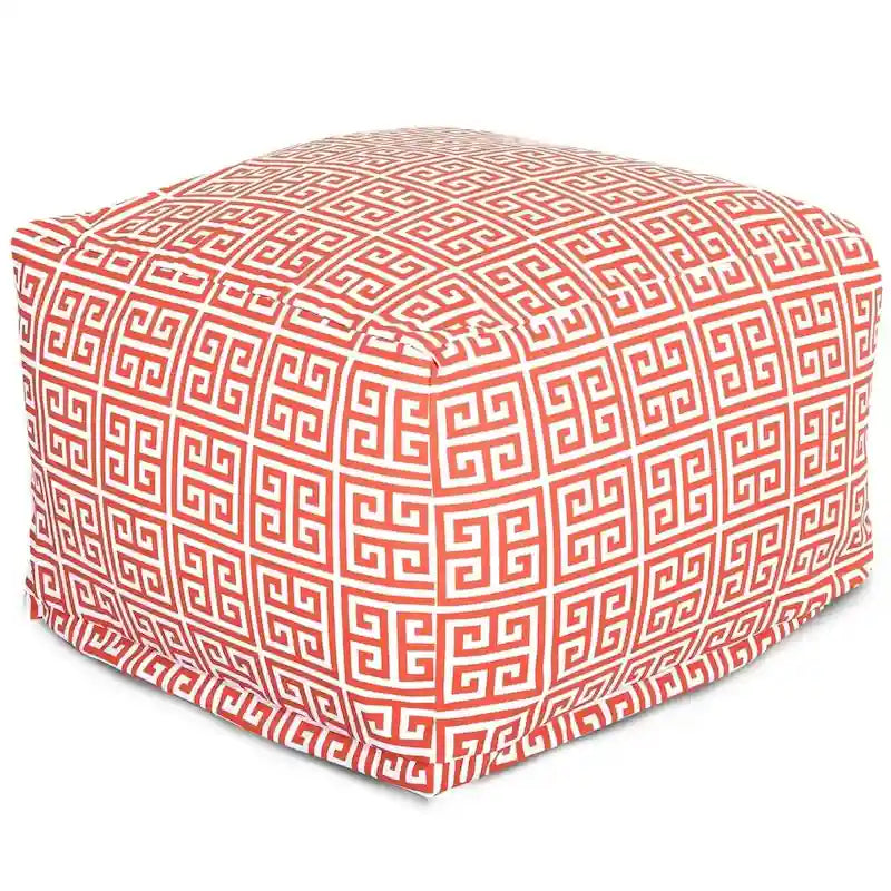 Pouf poggiapiedi quadrato Citrus / Arancione / Pacifico / Grigio, da interno/esterno, 1 posto