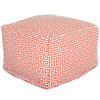 Pouf poggiapiedi quadrato Citrus / Arancione / Pacifico / Grigio, da interno/esterno, 1 posto