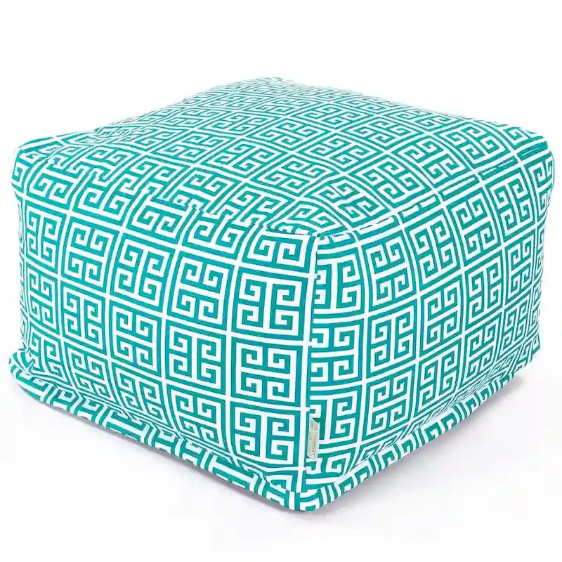 Pouf poggiapiedi quadrato Citrus / Arancione / Pacifico / Grigio, da interno/esterno, 1 posto