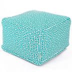 Pouf poggiapiedi quadrato Citrus / Arancione / Pacifico / Grigio, da interno/esterno, 1 posto