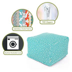 Pouf poggiapiedi quadrato Citrus / Arancione / Pacifico / Grigio, da interno/esterno, 1 posto