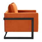 Poltroncina d'appoggio in Velluto Grigio Chiaro, Seduta Singola, Gambe in Acciaio Nero