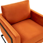 Poltroncina d'appoggio in Velluto Grigio Chiaro, Seduta Singola, Gambe in Acciaio Nero