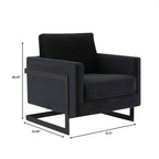 Poltroncina d'appoggio in Velluto Grigio Chiaro, Seduta Singola, Gambe in Acciaio Nero