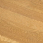 Tavolino da Caffè Rotondo Naturale in Legno di Acacia, Stile Moderno di Metà Secolo