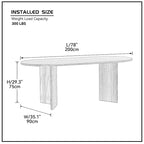 Tavolo da pranzo ovale nero, piano in MDF, 4-6 posti a sedere