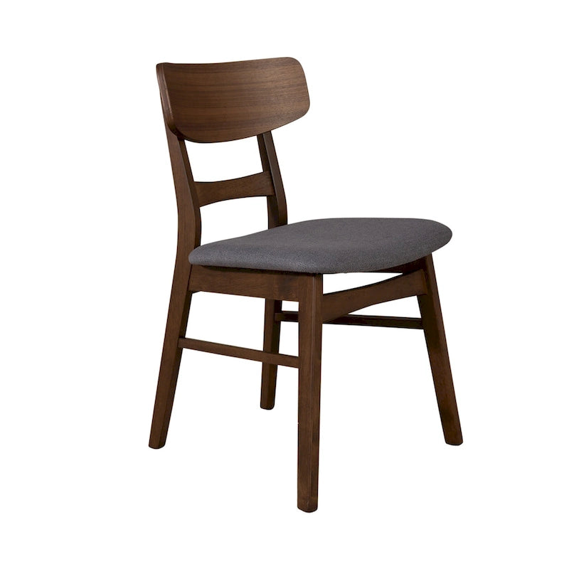 Set tavolo da pranzo triangolare marrone / noce satinato, 4 posti