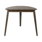 Set tavolo da pranzo triangolare marrone / noce satinato, 4 posti