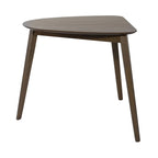 Set tavolo da pranzo triangolare marrone / noce satinato, 4 posti