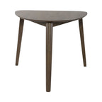 Set tavolo da pranzo triangolare marrone / noce satinato, 4 posti