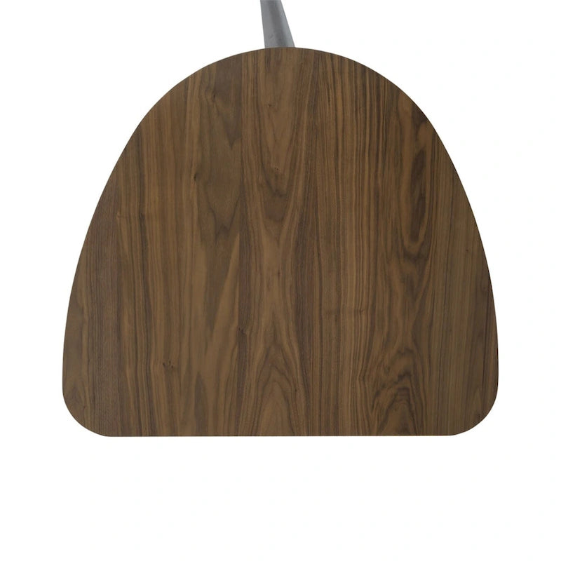 Set tavolo da pranzo triangolare marrone / noce satinato, 4 posti