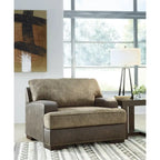 Signature Design by Ashley Alesbury Chocolate Chair and a Half - 49 W x 44 D x 40 H