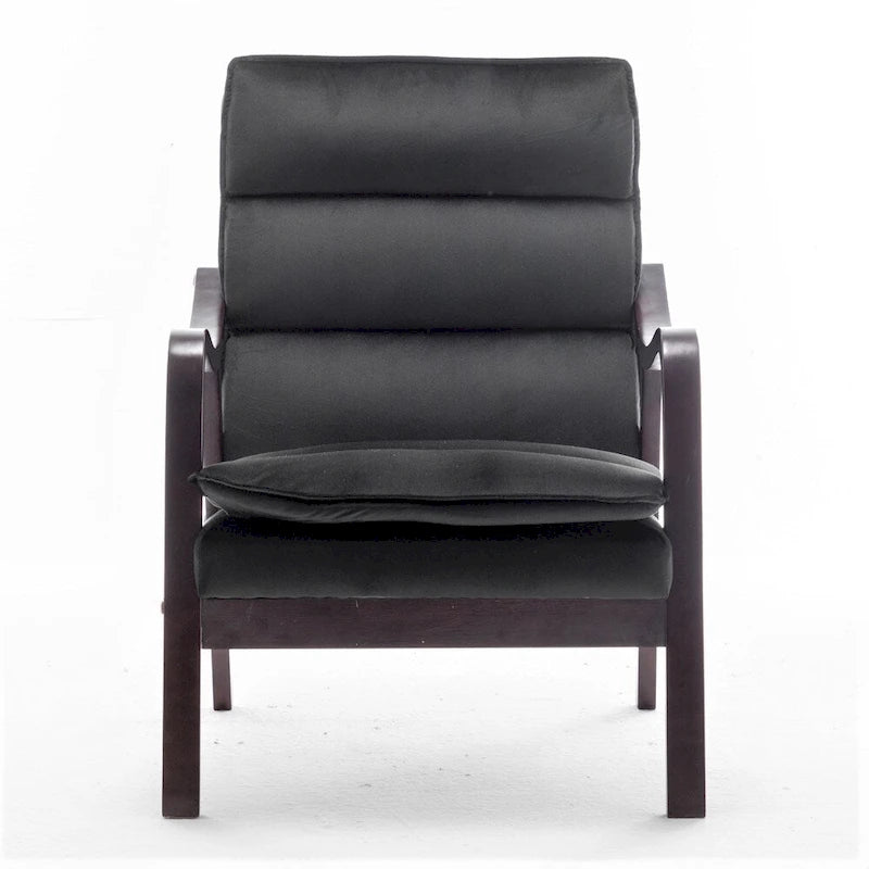 Poltrona d'Appoggio in Velluto Modernariato, Posto Singolo – Rosa / Grigio / Nero / Blu Scuro