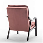 Poltrona d'Appoggio in Velluto Modernariato, Posto Singolo – Rosa / Grigio / Nero / Blu Scuro