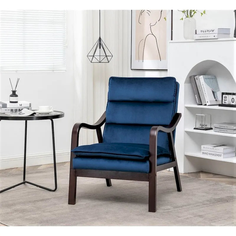 Poltrona d'Appoggio in Velluto Modernariato, Posto Singolo – Rosa / Grigio / Nero / Blu Scuro
