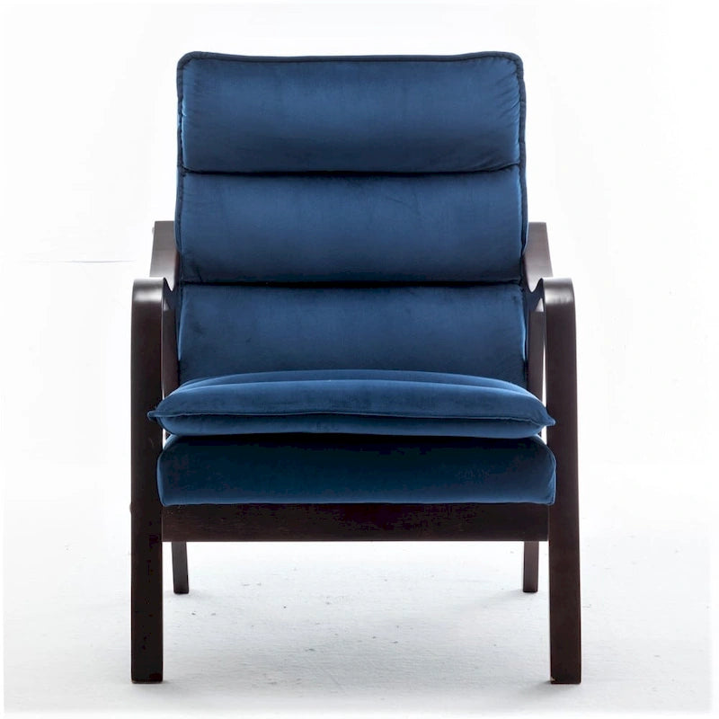 Poltrona d'Appoggio in Velluto Modernariato, Posto Singolo – Rosa / Grigio / Nero / Blu Scuro