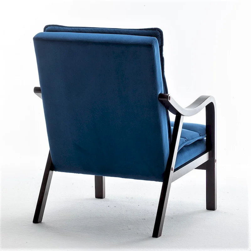 Poltrona d'Appoggio in Velluto Modernariato, Posto Singolo – Rosa / Grigio / Nero / Blu Scuro