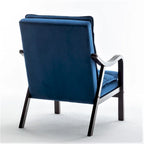 Poltrona d'Appoggio in Velluto Modernariato, Posto Singolo – Rosa / Grigio / Nero / Blu Scuro