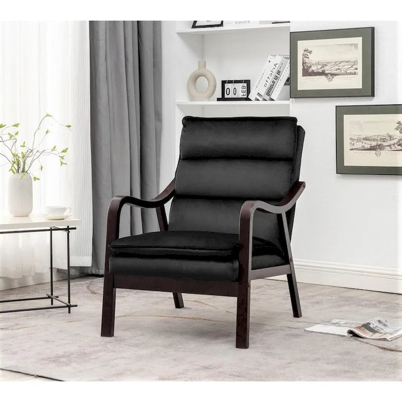 Poltrona d'Appoggio in Velluto Modernariato, Posto Singolo – Rosa / Grigio / Nero / Blu Scuro