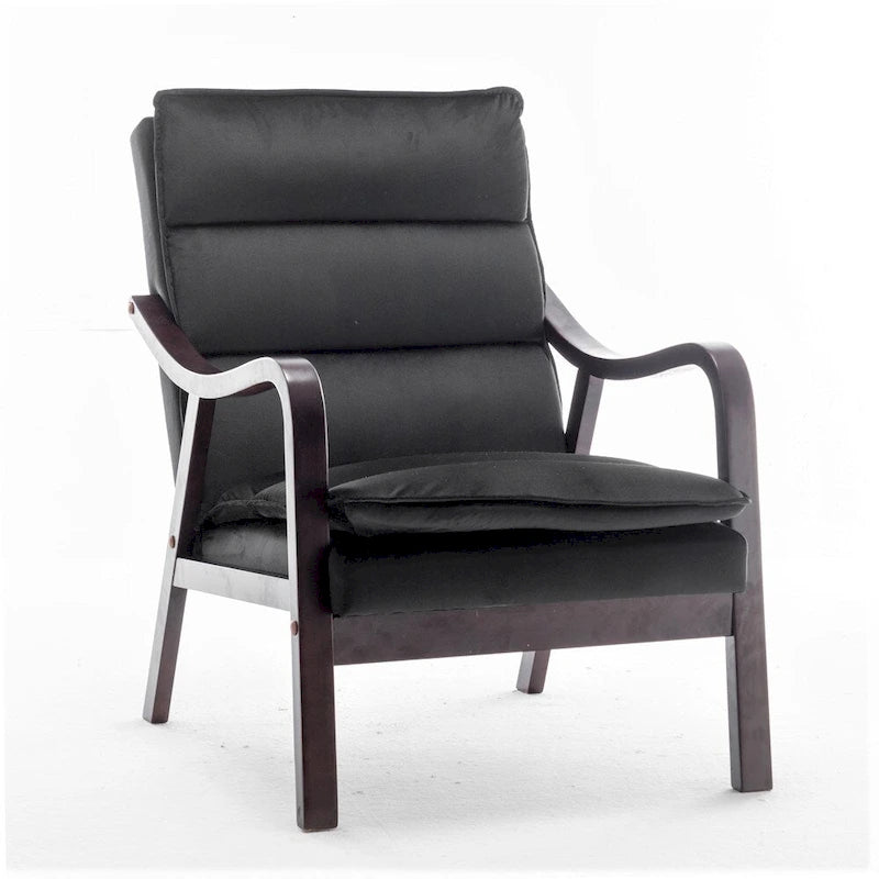 Poltrona d'Appoggio in Velluto Modernariato, Posto Singolo – Rosa / Grigio / Nero / Blu Scuro