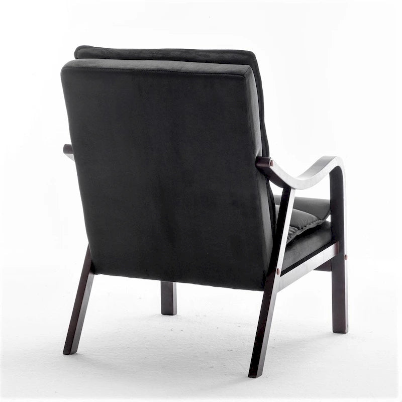 Poltrona d'Appoggio in Velluto Modernariato, Posto Singolo – Rosa / Grigio / Nero / Blu Scuro