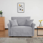 Sedia convertibile in chaise longue e letto singolo, Grigio / Blu scuro, 1 posto