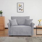 Sedia convertibile in chaise longue e letto singolo, Grigio / Blu scuro, 1 posto