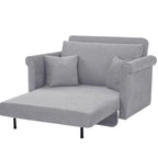 Sedia convertibile in chaise longue e letto singolo, Grigio / Blu scuro, 1 posto