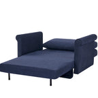 Sedia convertibile in chaise longue e letto singolo, Grigio / Blu scuro, 1 posto