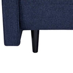 Sedia convertibile in chaise longue e letto singolo, Grigio / Blu scuro, 1 posto