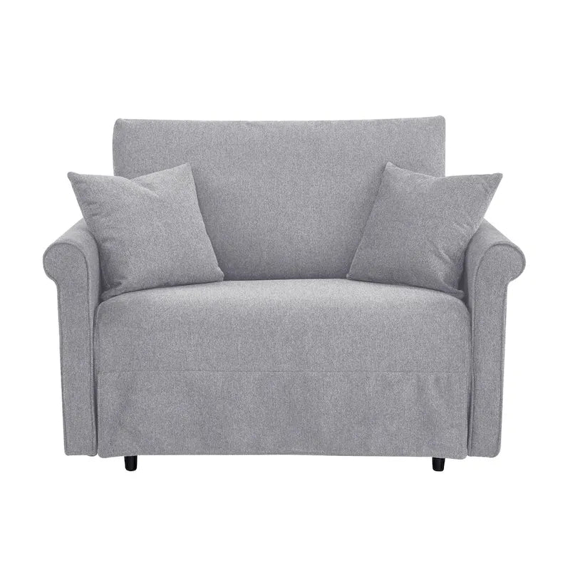 Sedia convertibile in chaise longue e letto singolo, Grigio / Blu scuro, 1 posto